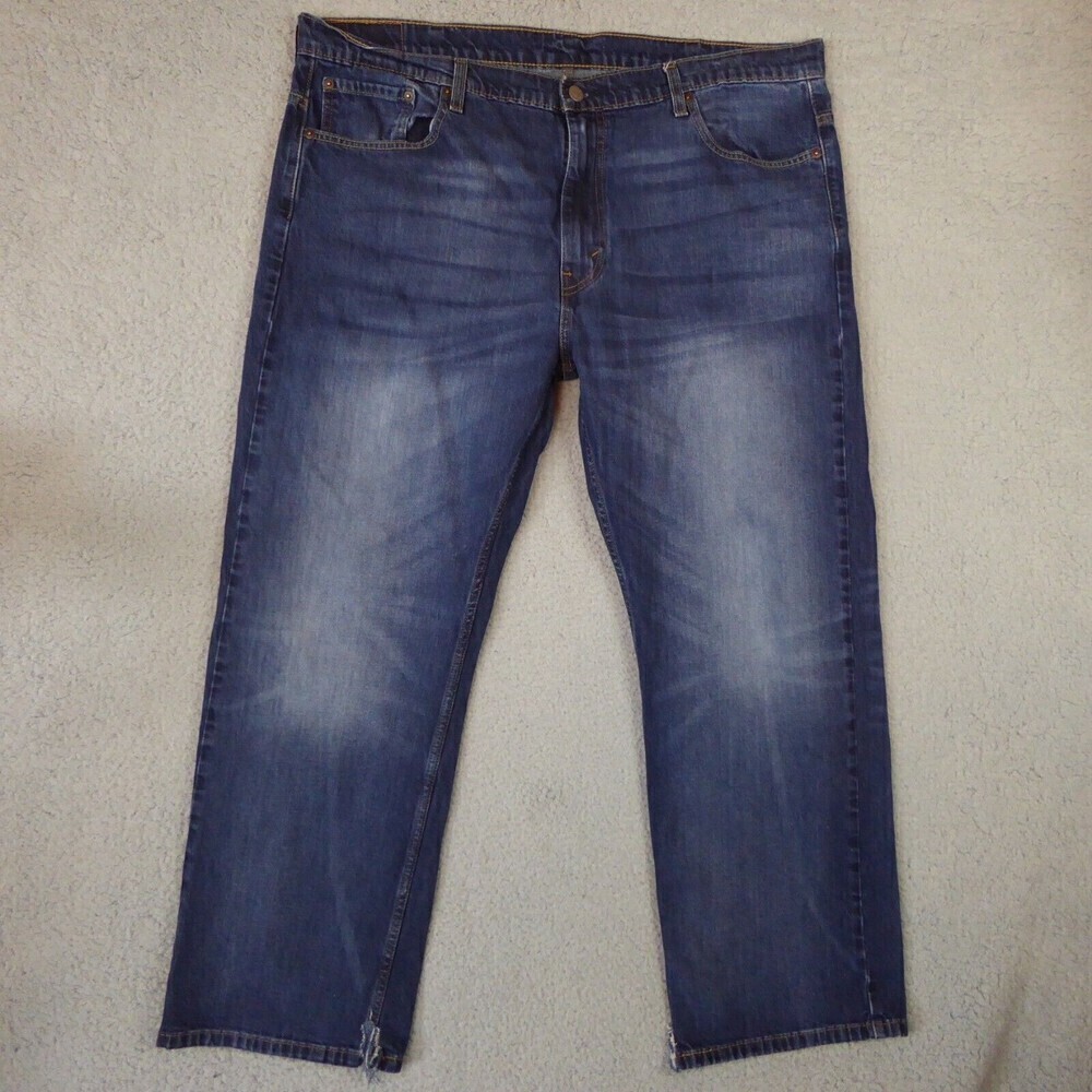 Levis 569 Jeans Men's 40x32 Loose Straight Leg Blue Denim Distressed Cotton